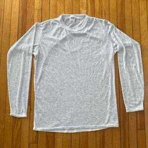 Patagonia Capilene Long Sleeve Base Layer Top Men’s Medium, Heathered Grey